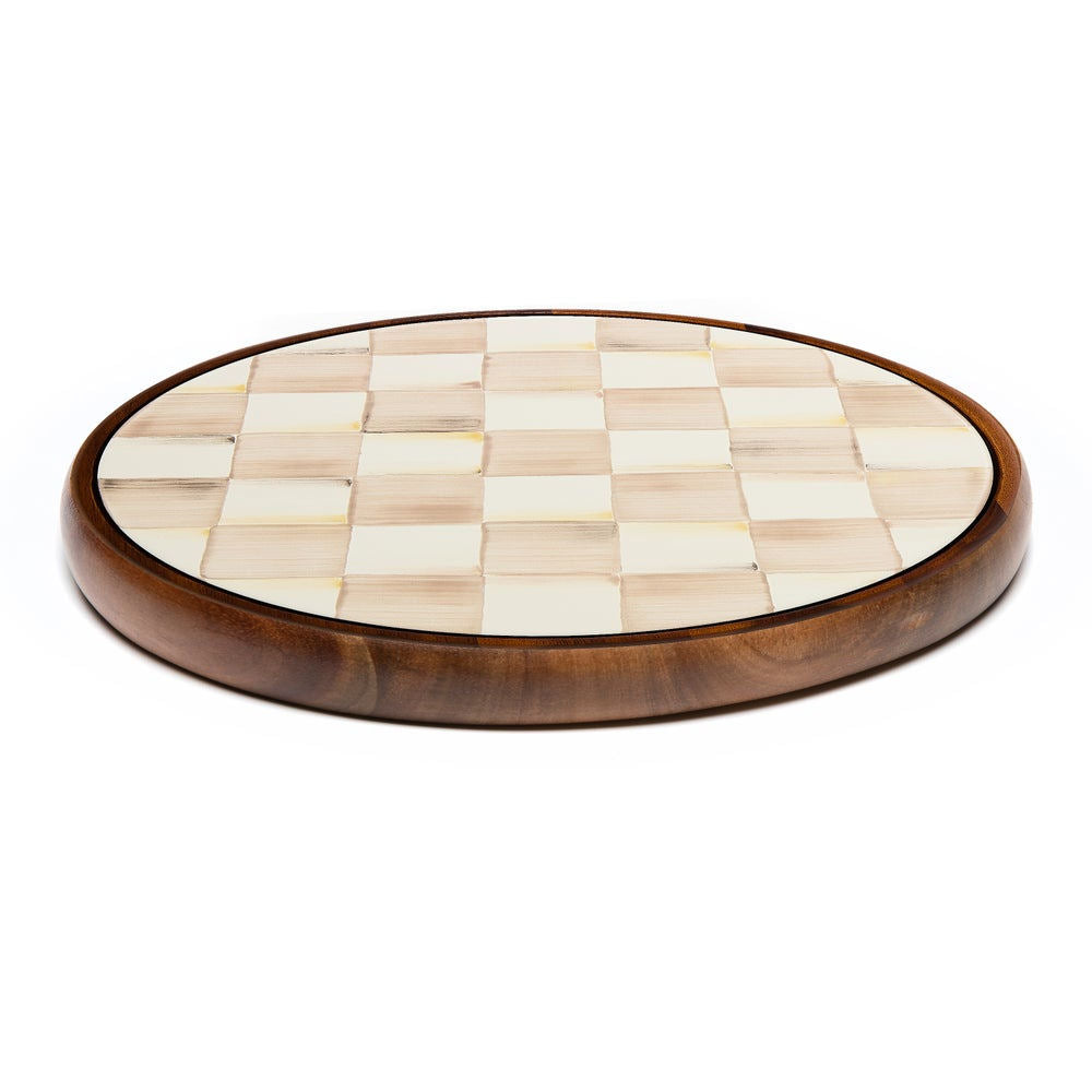 Mocha Check Large Trivet by MacKenzie-Childs