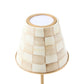 Mocha Check LED Rechargeable Cafe Table Lamp by Mackenzie-Childs
