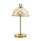 Mocha Check LED Rechargeable Dome Table Lamp by MacKenzie-Childs