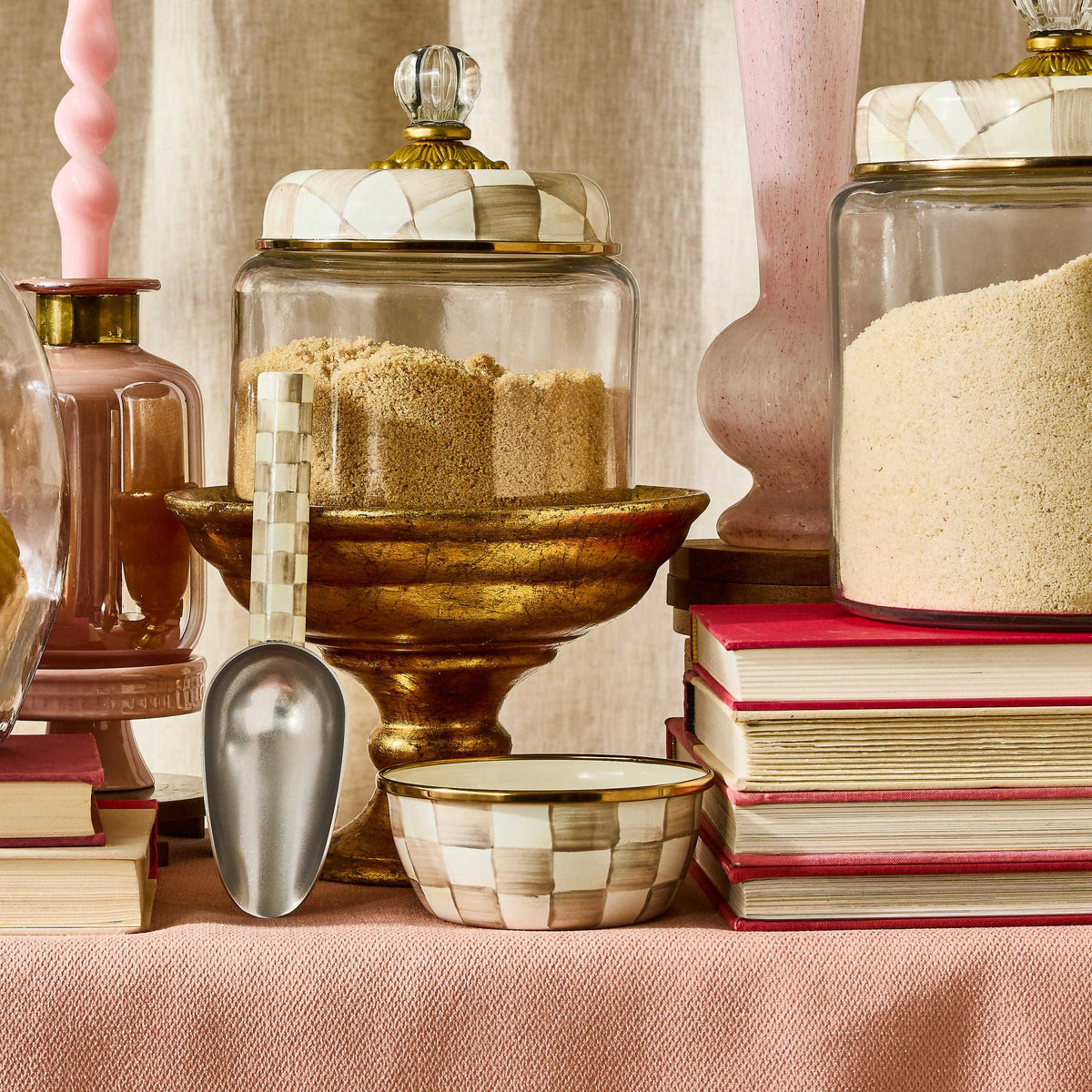 Mocha Check Pinch Bowl by MacKenzie-Childs – |VESIMI Design|
