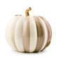 Mocha Stripe Floral Garland Pumpkin by MacKenzie-Childs