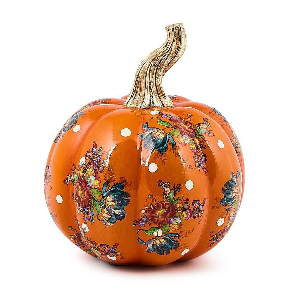 Orange Flower Market Mini Pumpkin by MacKenzie - Childs - |VESIMI Design|