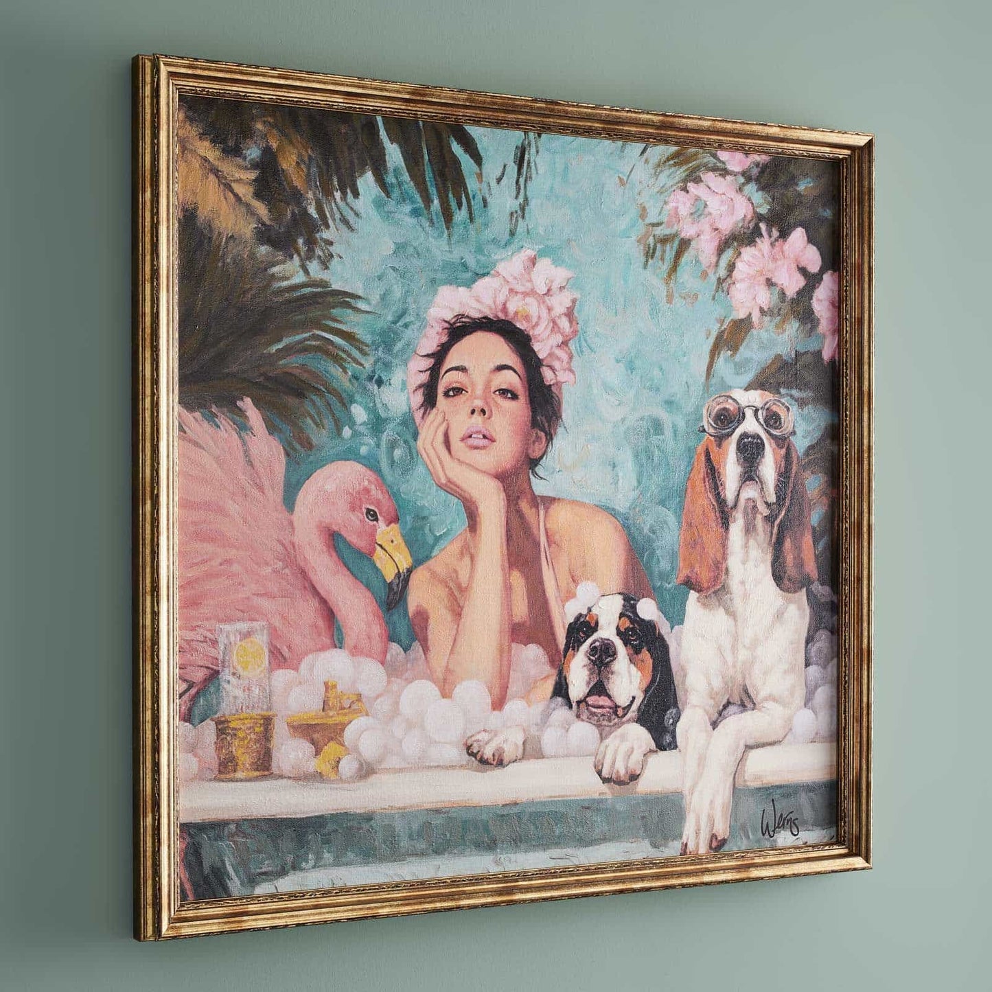 Painting Spa-Day, Acrylic on Canvas by Werns