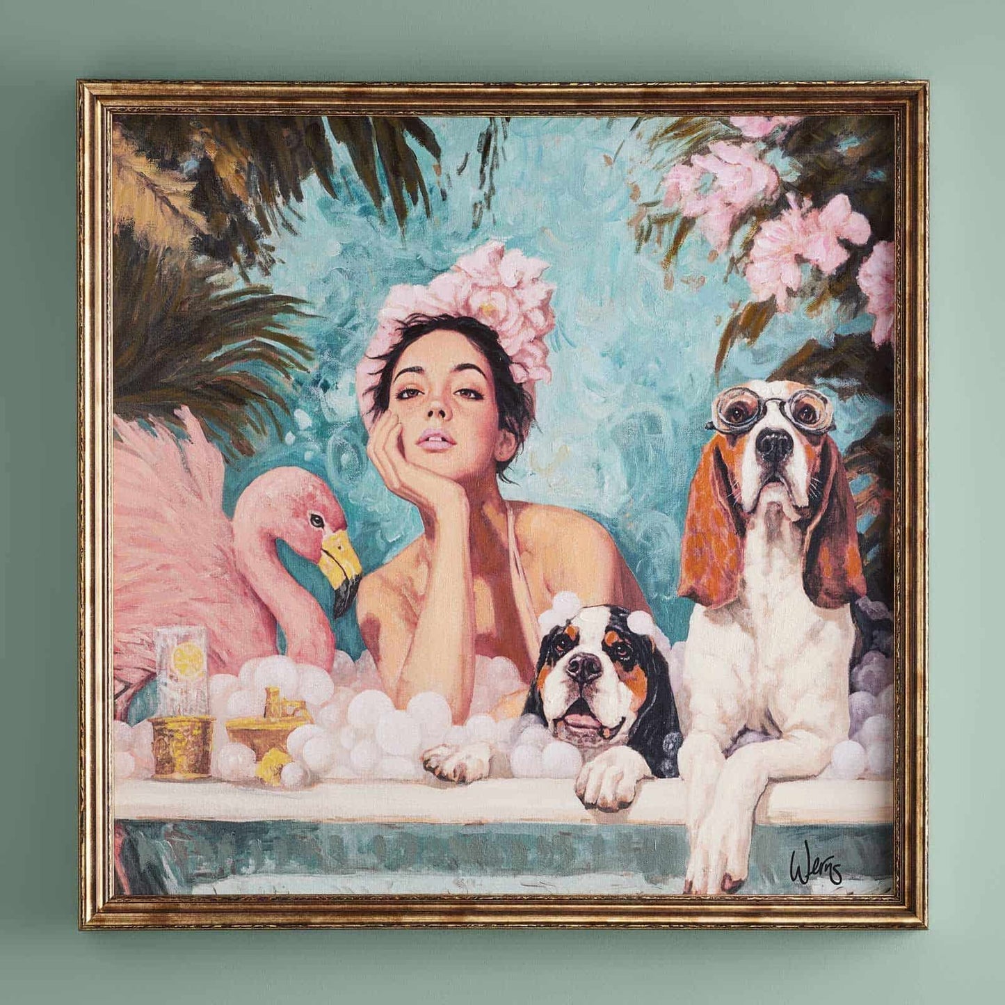 Painting Spa-Day, Acrylic on Canvas by Werns