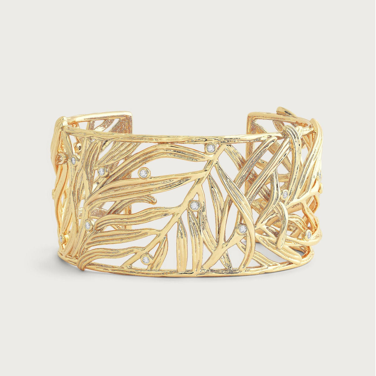 Palm Leaves Cuff by Anabel Aram