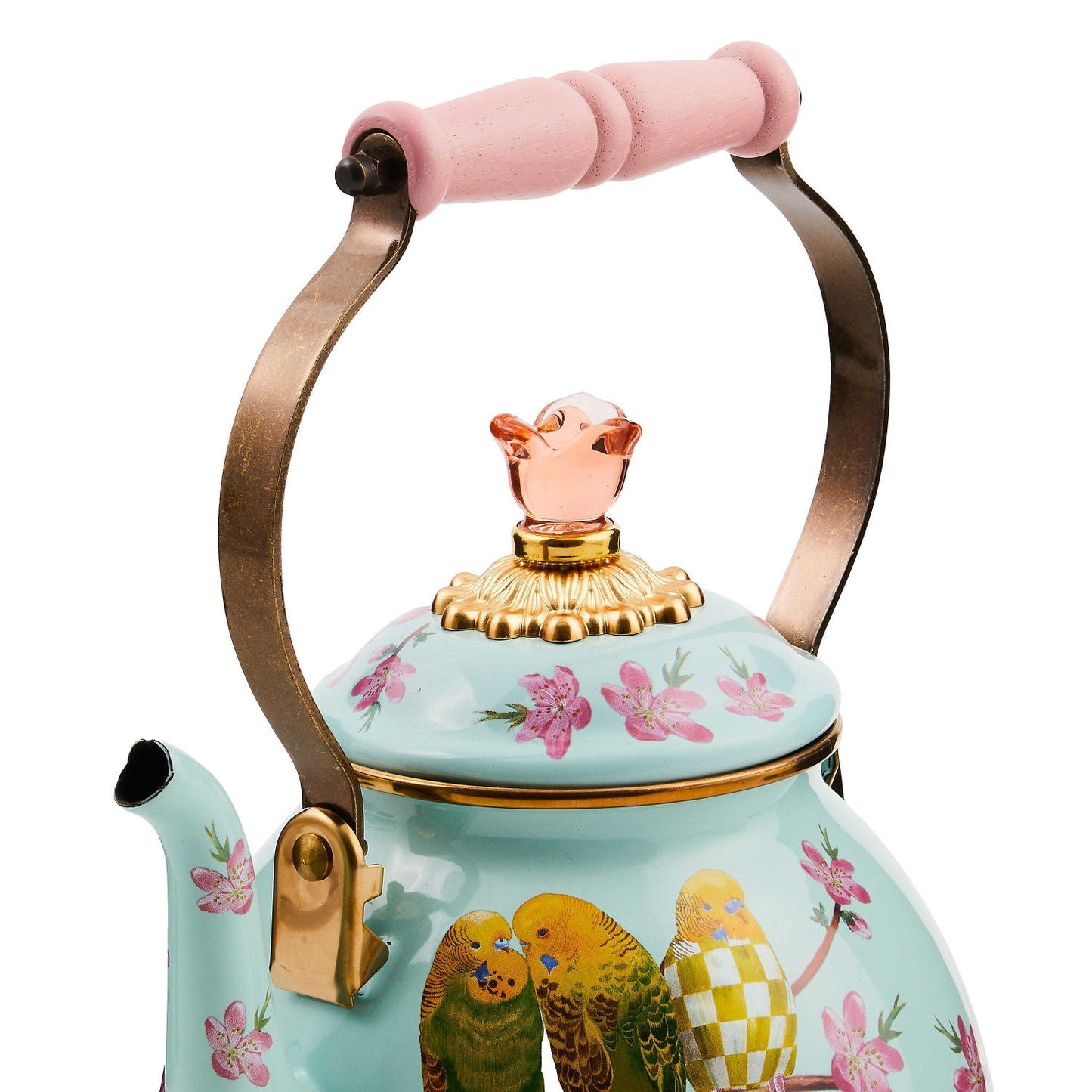 Parakeet Party 2 Quart Tea Kettle - 2024 Limited Edition - |VESIMI Design| Luxury Bathrooms and Home Decor