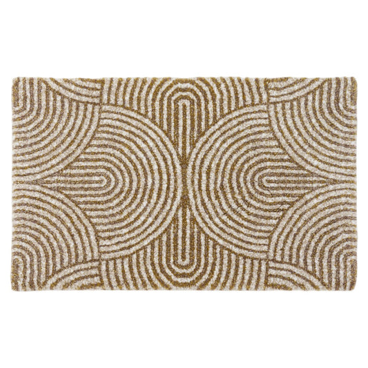 PETAL Egyptian Cotton Gold Bathroom Rug by Abyss & Habidecor - |VESIMI Design| Luxury Bathrooms and Home Decor