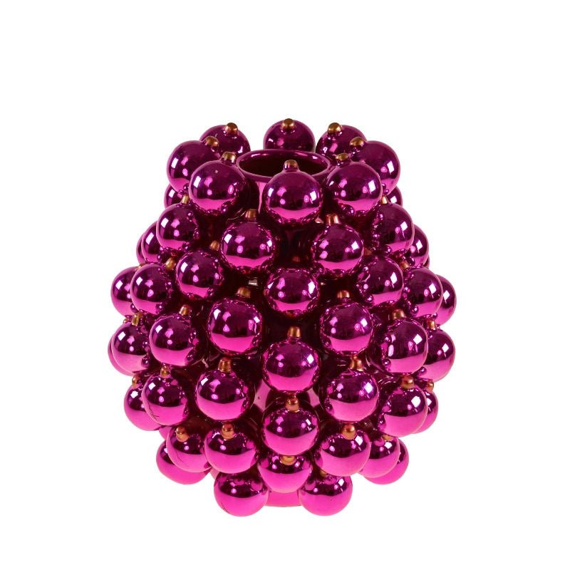 Pink - Purple Boule Vase Medium - Funky Christmas Collection - |VESIMI Design| Luxury Bathrooms and Home Decor