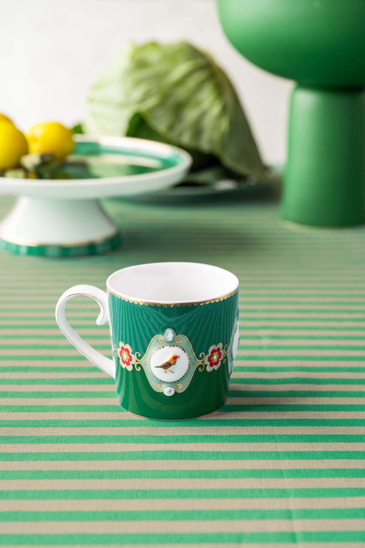 Pip Studio Small Love Birds Medallion Emerald-Green Gift Box - 2 Mugs ...
