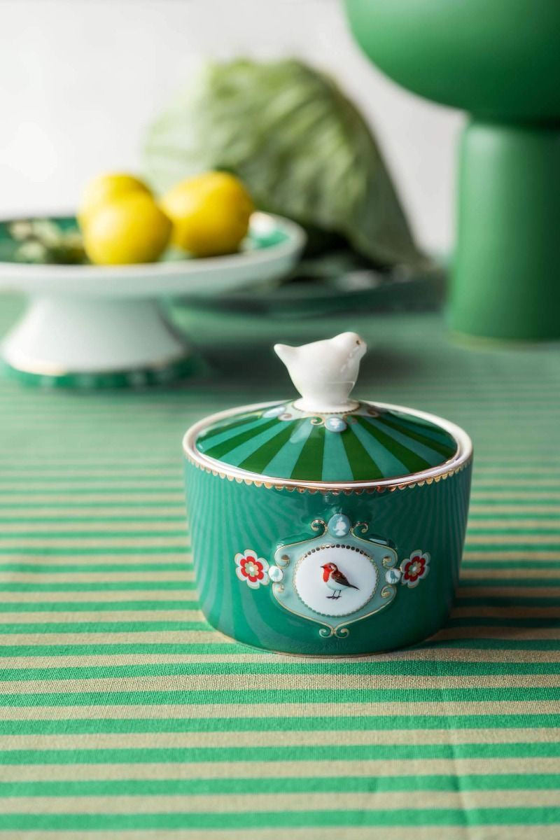 Love Birds Sugar Bowl Green - Pip Studio