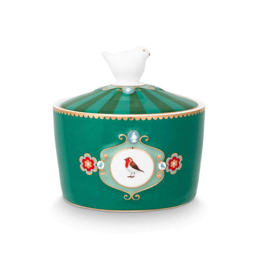 Love Birds Sugar Bowl Green - Pip Studio