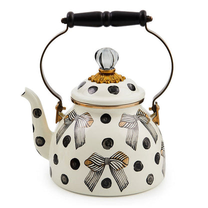 Pretty As A Bow 2 Quart Tea Kettle - 2024 Limited Colletions - |VESIMI Design| Luxury Bathrooms and Home Decor