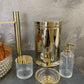 Luxury Gold Bathroom Pedal Bin with Soft Close