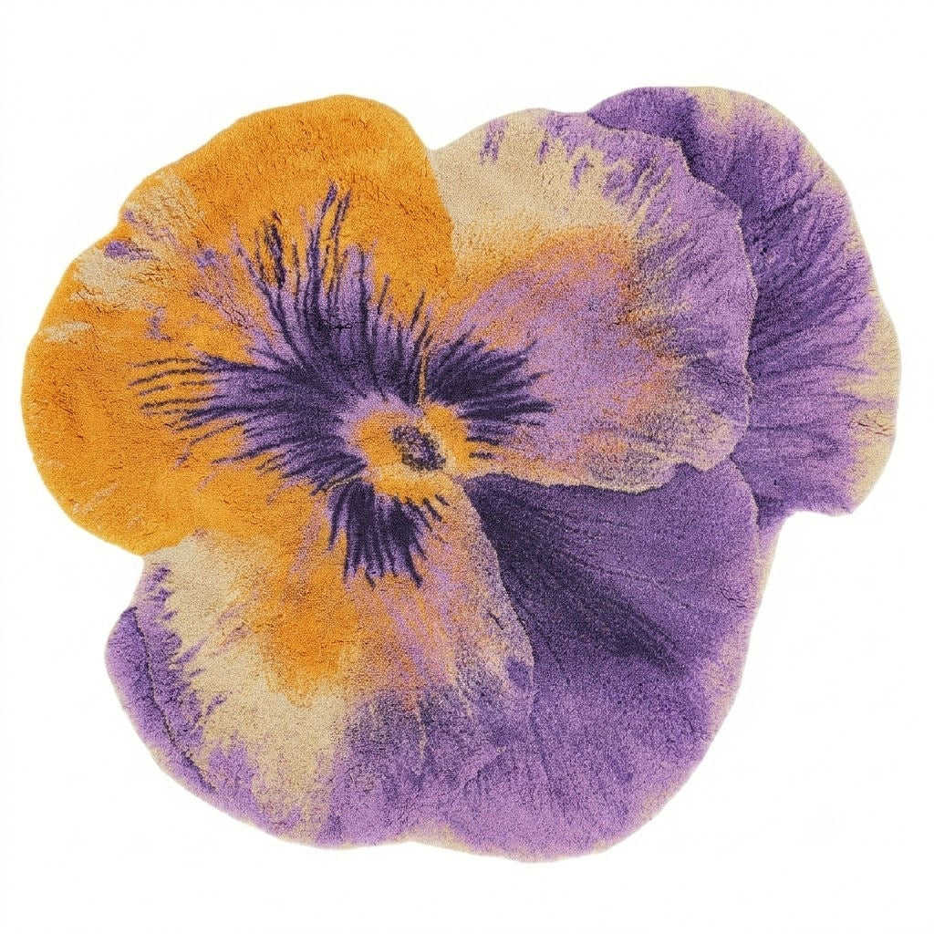 Stunning Purple Egyptian Cotton Bath Mat PANSY by Abyss & Habidecor