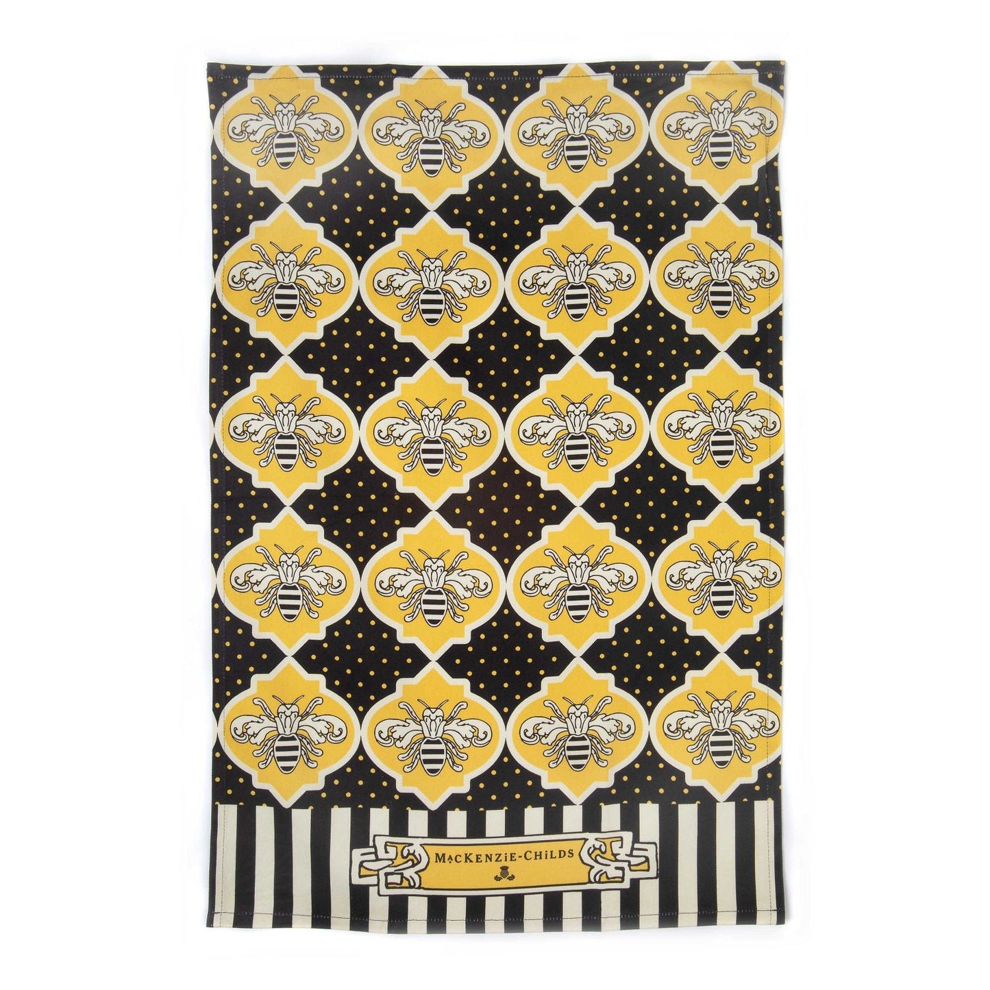 Queen Bee Dish Towel by MacKenzie - Childs - |VESIMI Design| Luxury Bathrooms and Home Decor