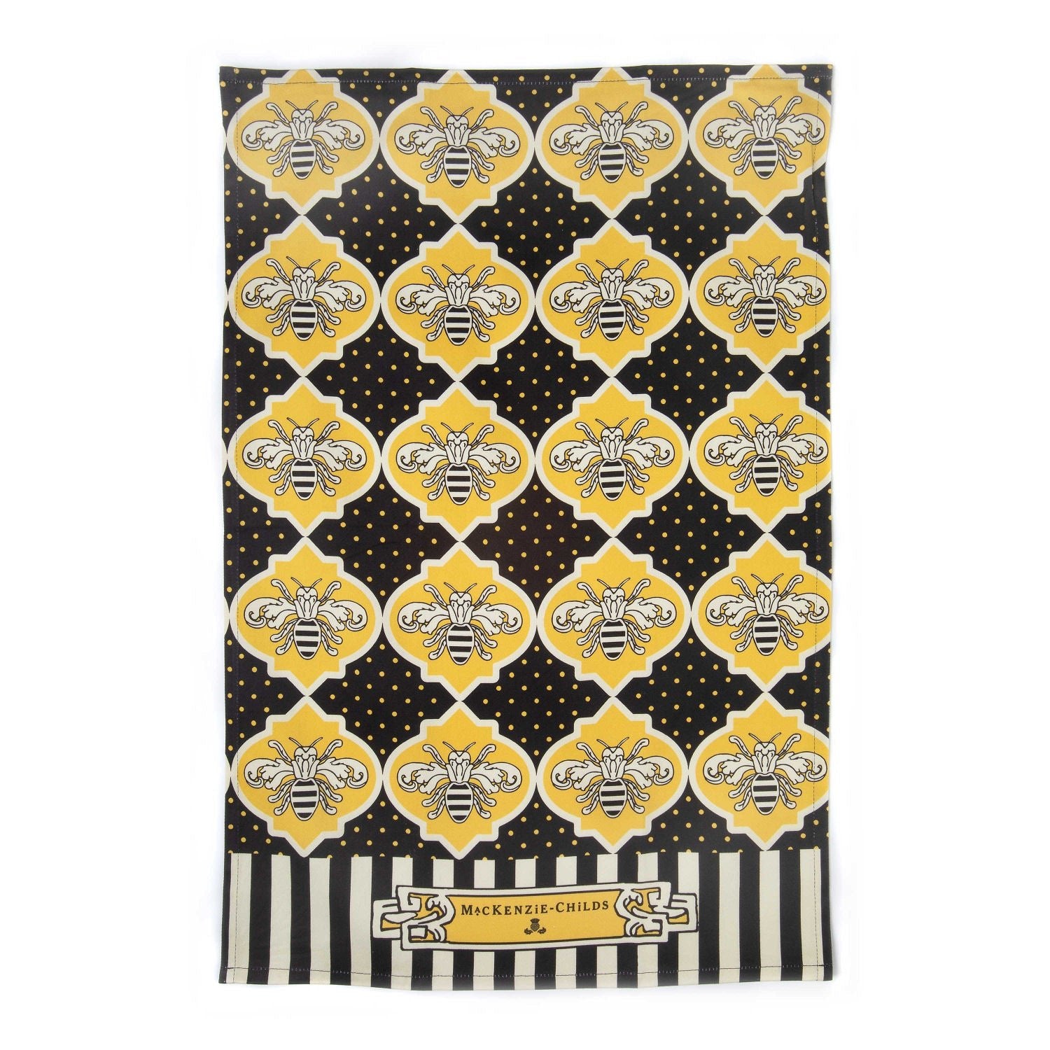 Queen Bee Dish Towel by MacKenzie - Childs - |VESIMI Design| Luxury Bathrooms and Home Decor