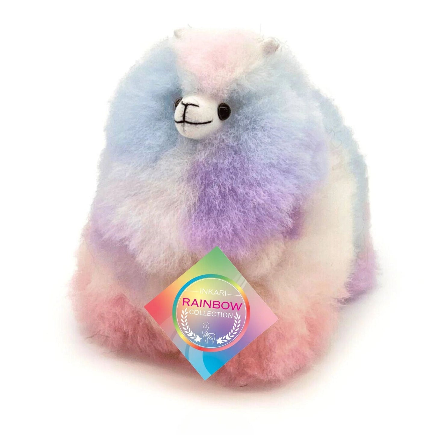 RealFur Inkari Alpaka Toy Rainbows Galaxy - Mini (15cm) - |VESIMI Design| Luxury Bathrooms and Home Decor