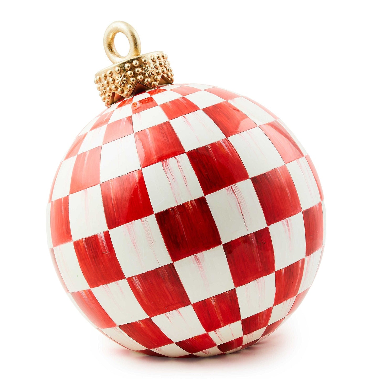 Red Check Tabletop Ornament, MacKenzie - Childs - |VESIMI Design| Luxury Bathrooms and Home Decor