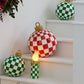 Red Check Tabletop Ornament, MacKenzie - Childs - |VESIMI Design| Luxury Bathrooms and Home Decor