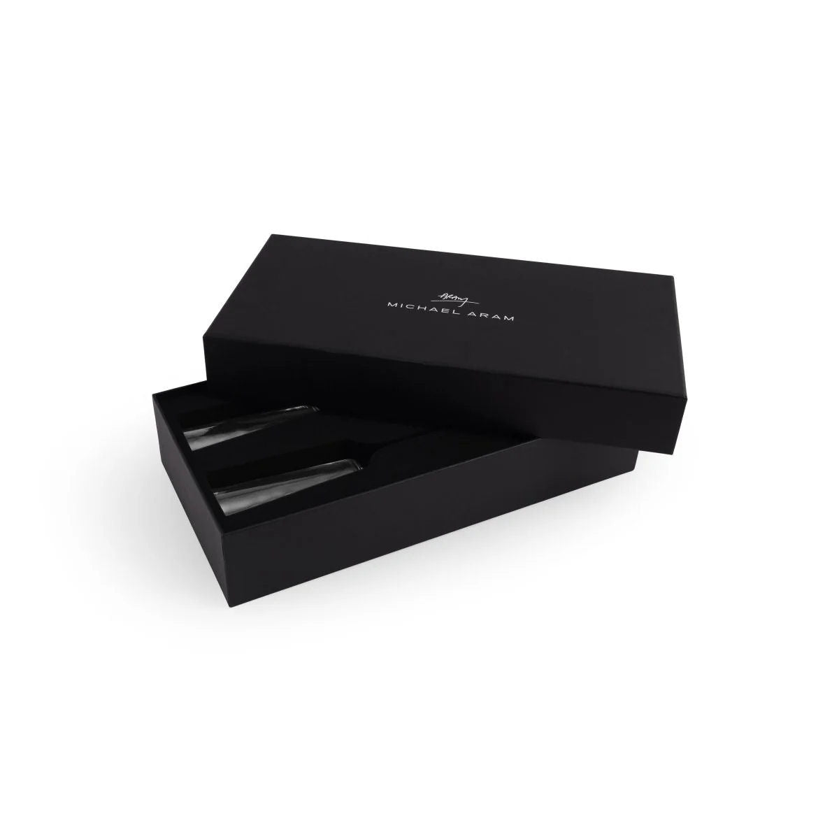 Michael Aram Reflective Champagne Flute & Heart Frame 3.5" x 5" Packaged Gift Set