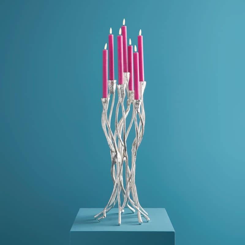 Silberner Kerzenhalter Roots – |VESIMI Design