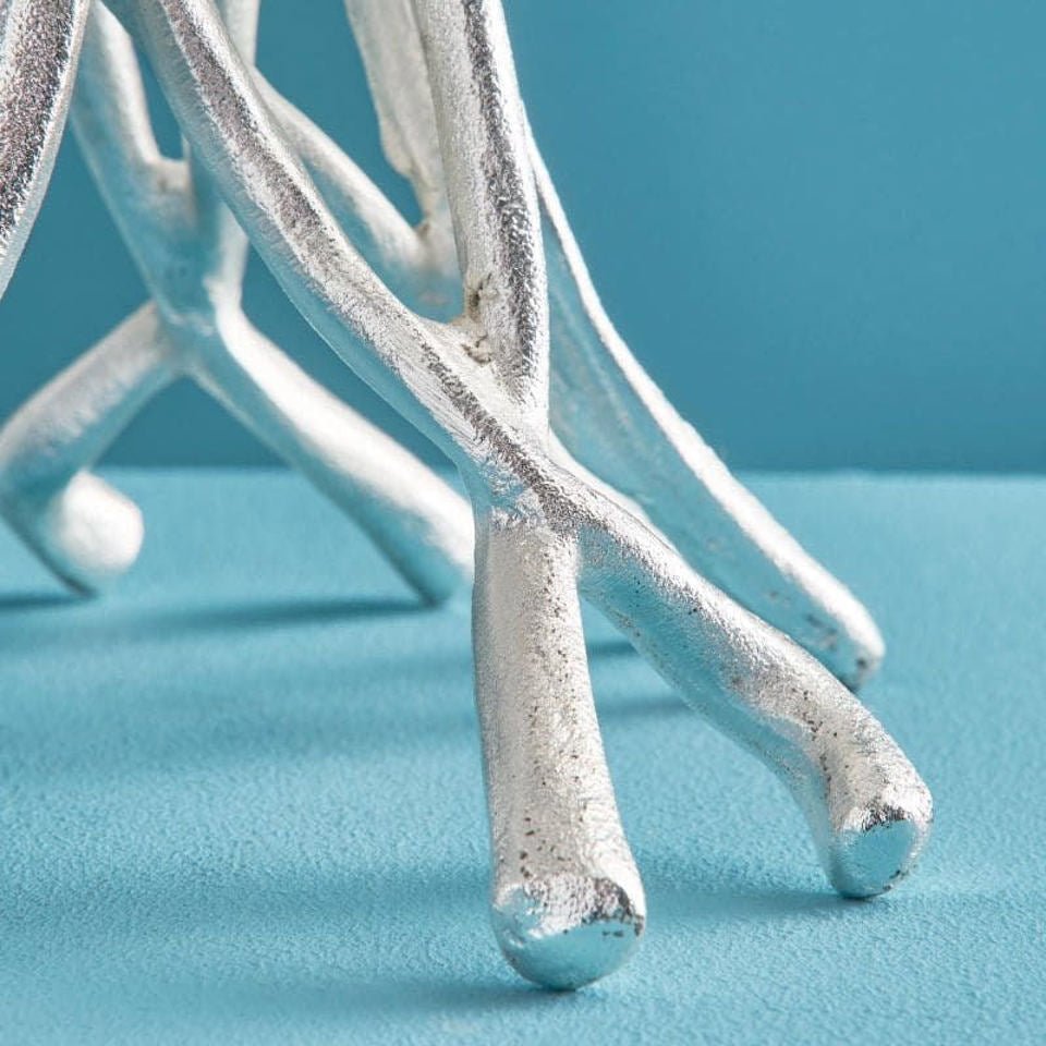 Roots Silver Candle Holder - |VESIMI Design|