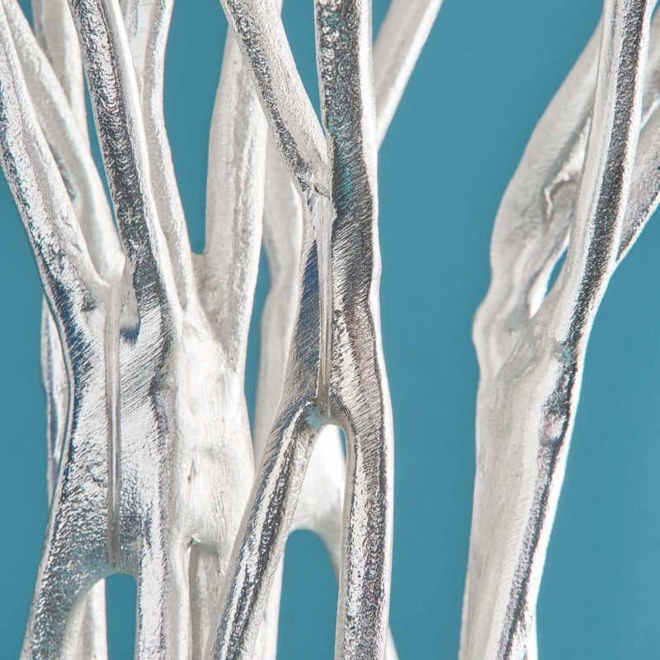 Roots Silver Candle Holder - |VESIMI Design|