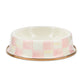 Rosy Check Cat Dish by Mackenzie-Childs