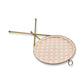 Emaille bijzettafel Rosy Check Tilt