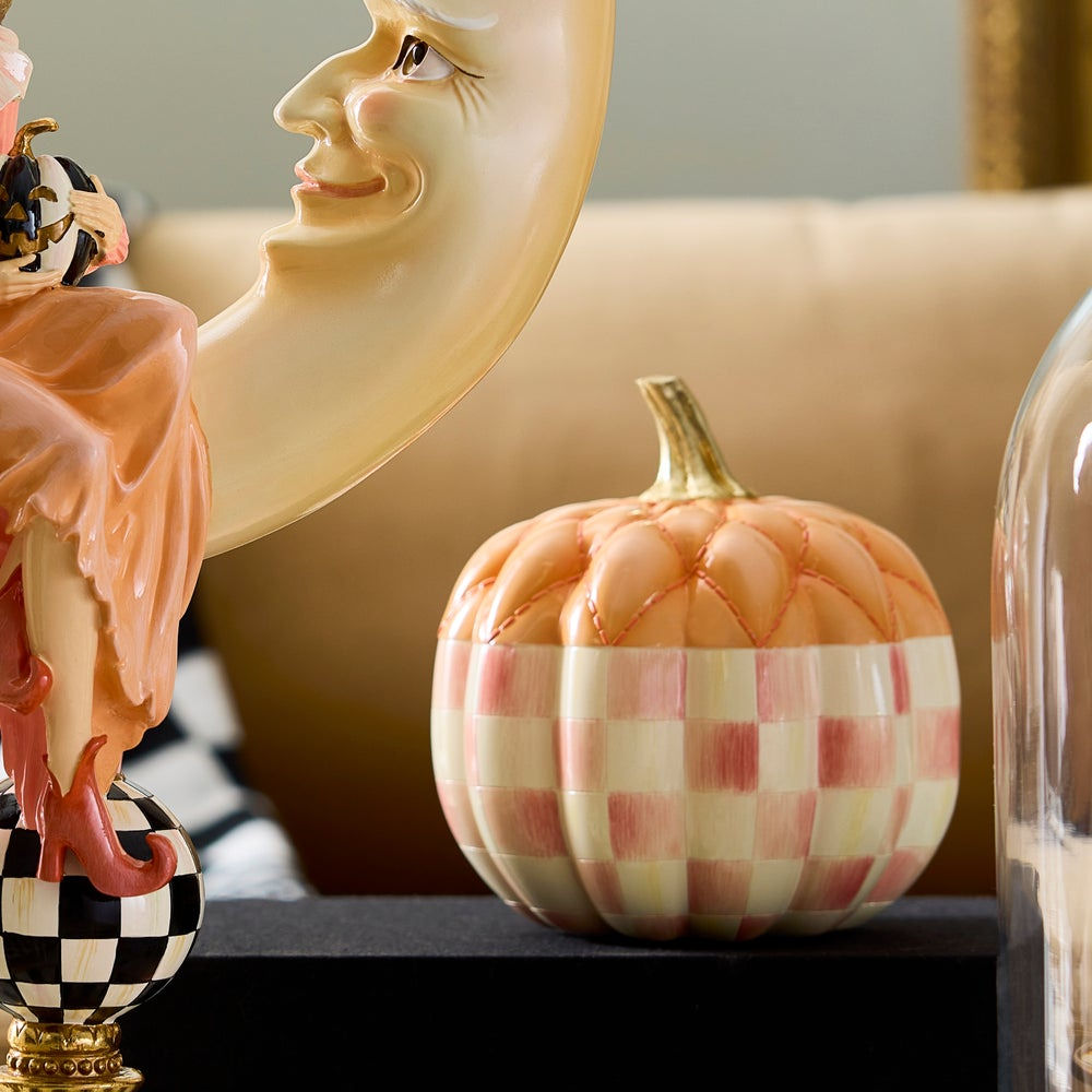Rosy Check Fairytale Quilted Pumpkin