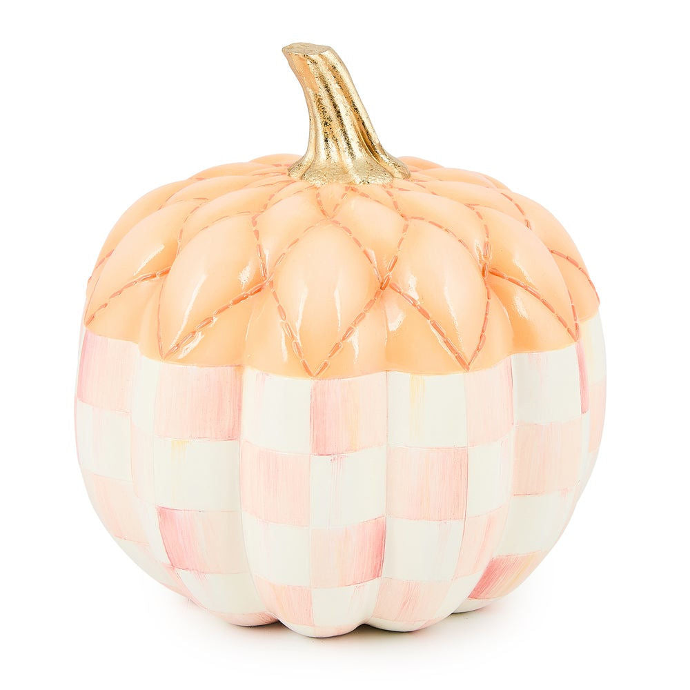 Rosy Check Fairytale Quilted Pumpkin