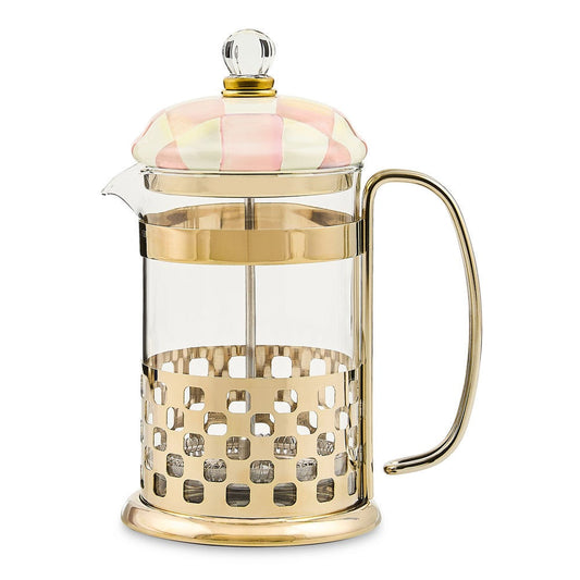 Rosy Check French Press by MacKenzie-Childs