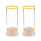 Rosy Check Highball Glass, Set of 2 - |VESIMI Design| Luxury Bathrooms and Home Decor