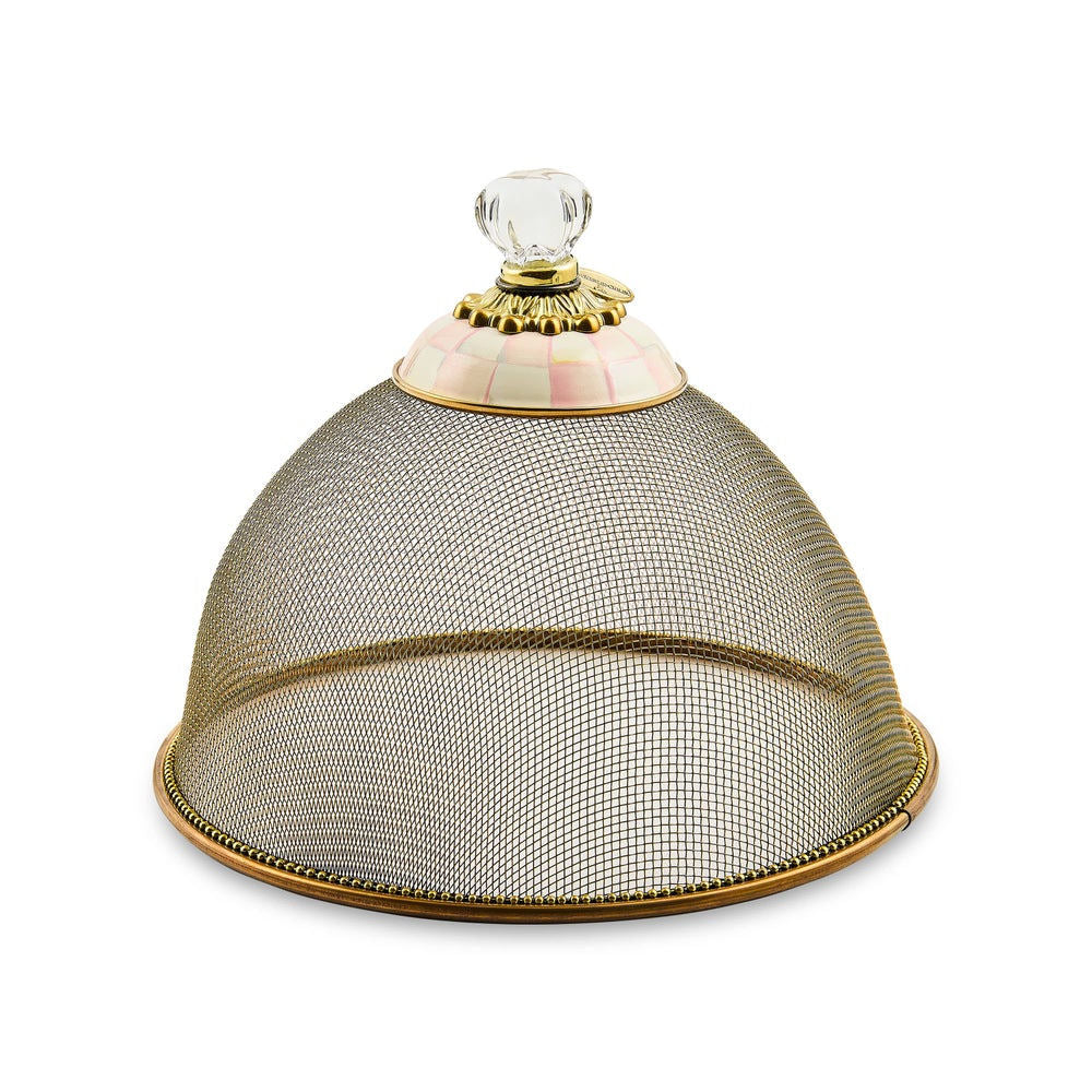 Rosy Check Small Mesh Dome by MacKenzie-Childs