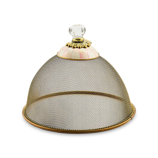 Rosy Check Small Mesh Dome by MacKenzie-Childs