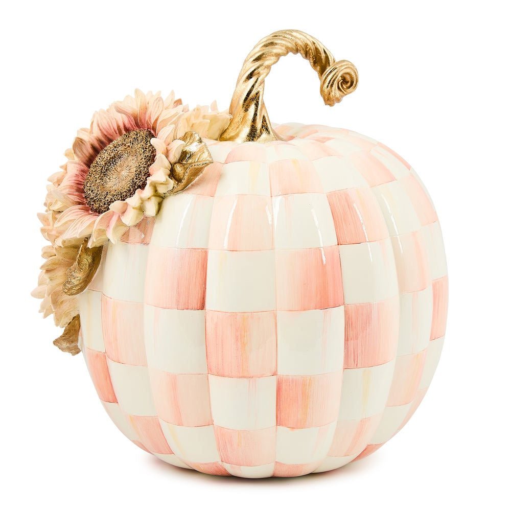 Rosy Check Large Sunflower Pumpkin by MacKenzie - Childs - |VESIMI Design|