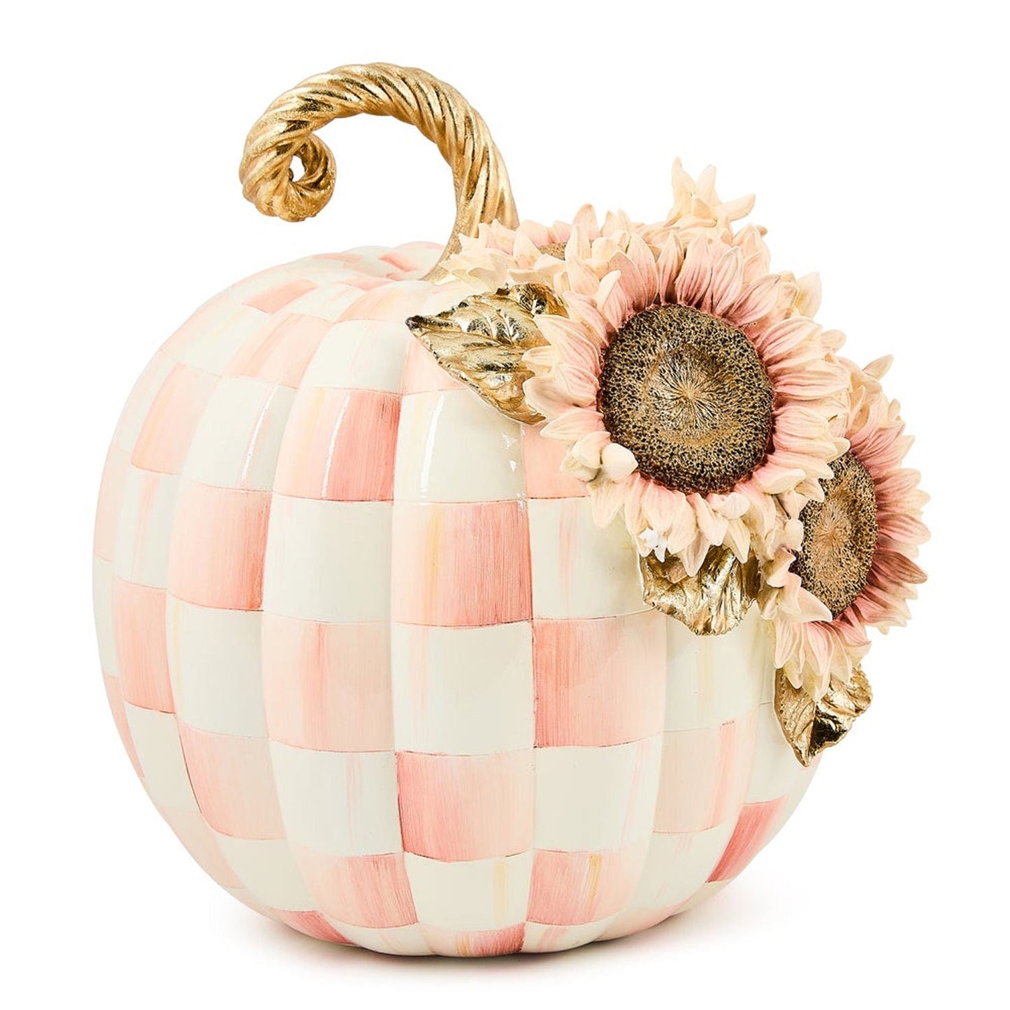 Rosy Check Large Sunflower Pumpkin by MacKenzie - Childs - |VESIMI Design|