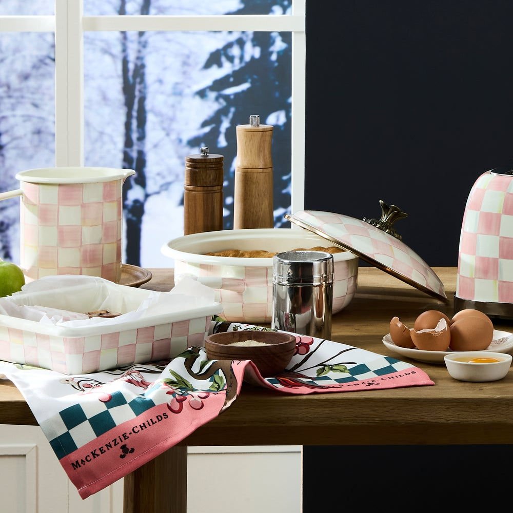 Rosy Check Medium Casserbole by MacKenzie - Childs - |VESIMI Design|