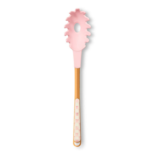 Rosy Check Pasta Spoon by MacKenzie-Childs