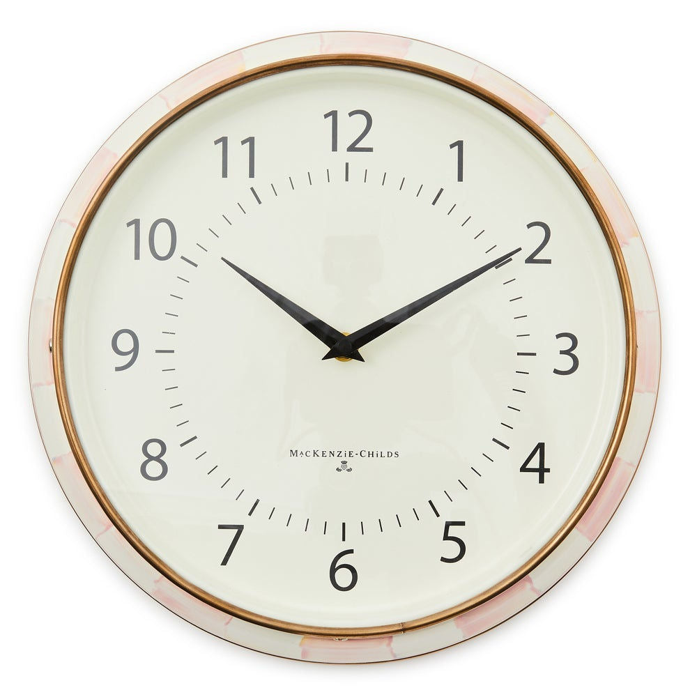 Rosy Check School Wall Clock MacKenzie-Childs
