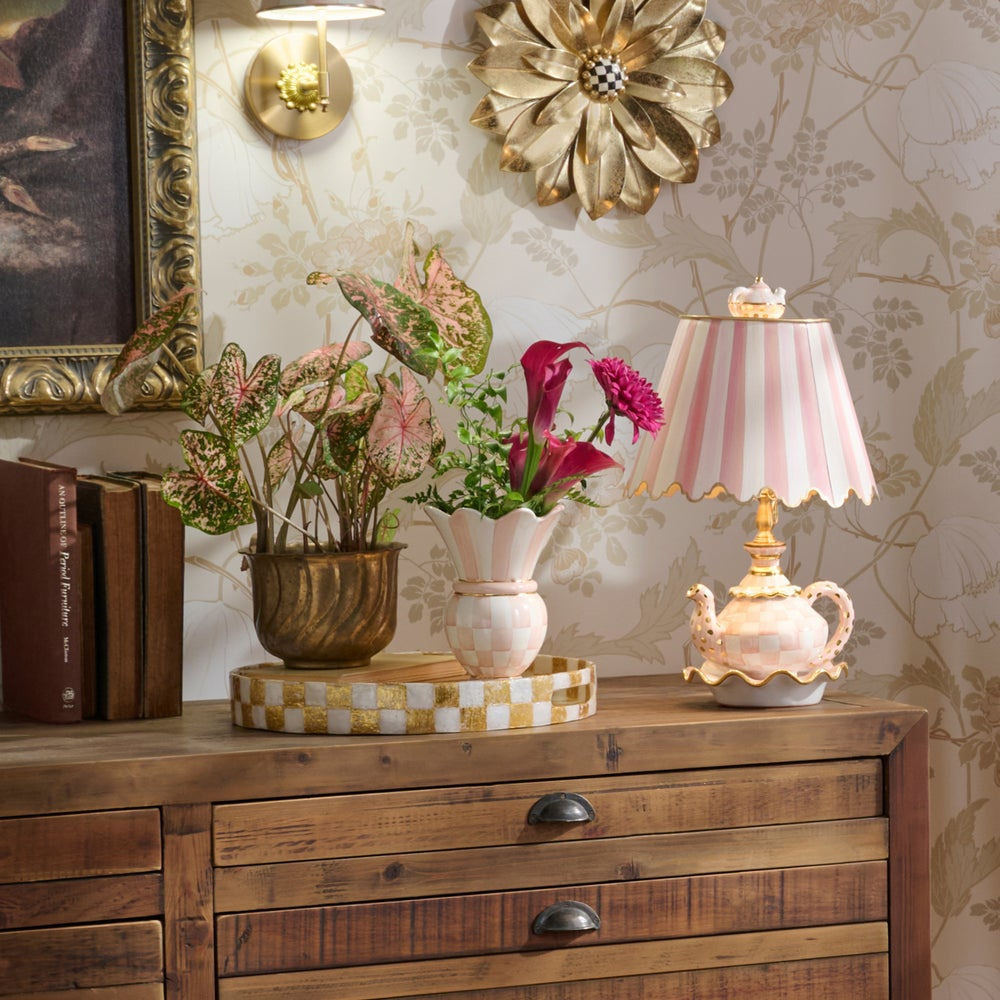 Rosy Check Small Great Vase by MacKenzie-Childs