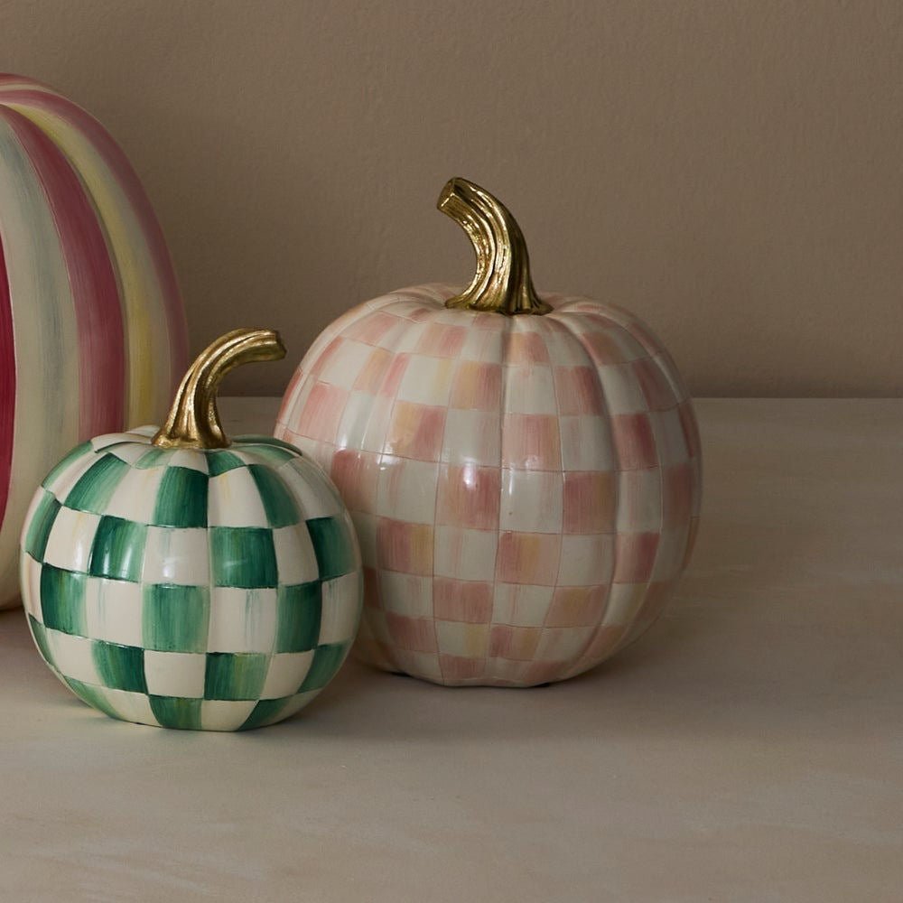 Rosy Check Small Pumpkin by MacKenzie - Childs - |VESIMI Design|