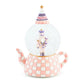 Rosy Check Teapot Snow Globe MacKenzie-Childs