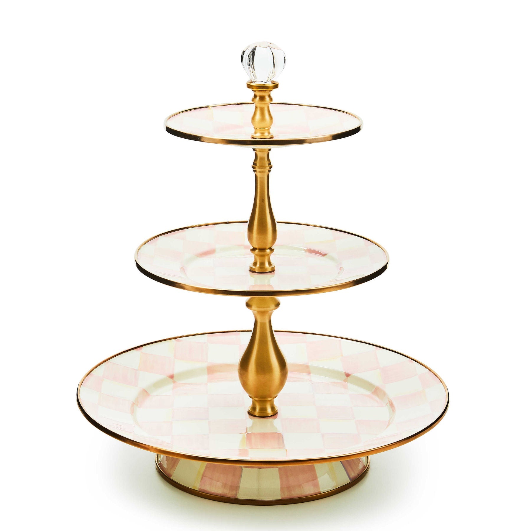 Rosy Check Three Tier Sweet Stand by MacKenzie-Childs Europe – |VESIMI ...