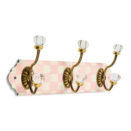 Rosy Check Triple Wall Hook by MacKenzie-Childs