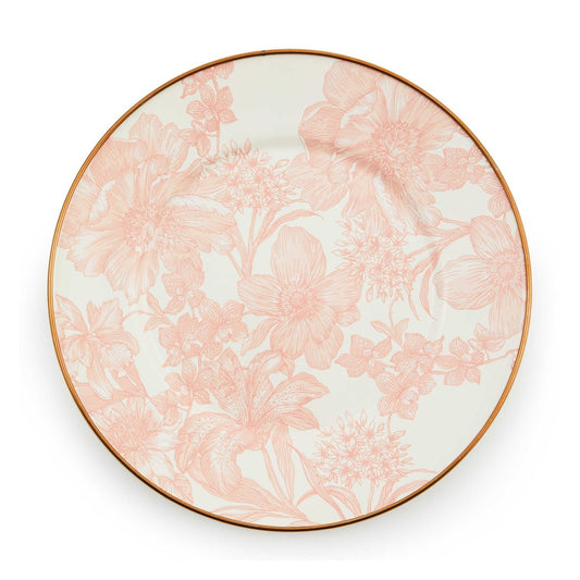 Rosy English Garden Enamel Salad/Dessert Plate - |VESIMI Design| Luxury Bathrooms and Home Decor