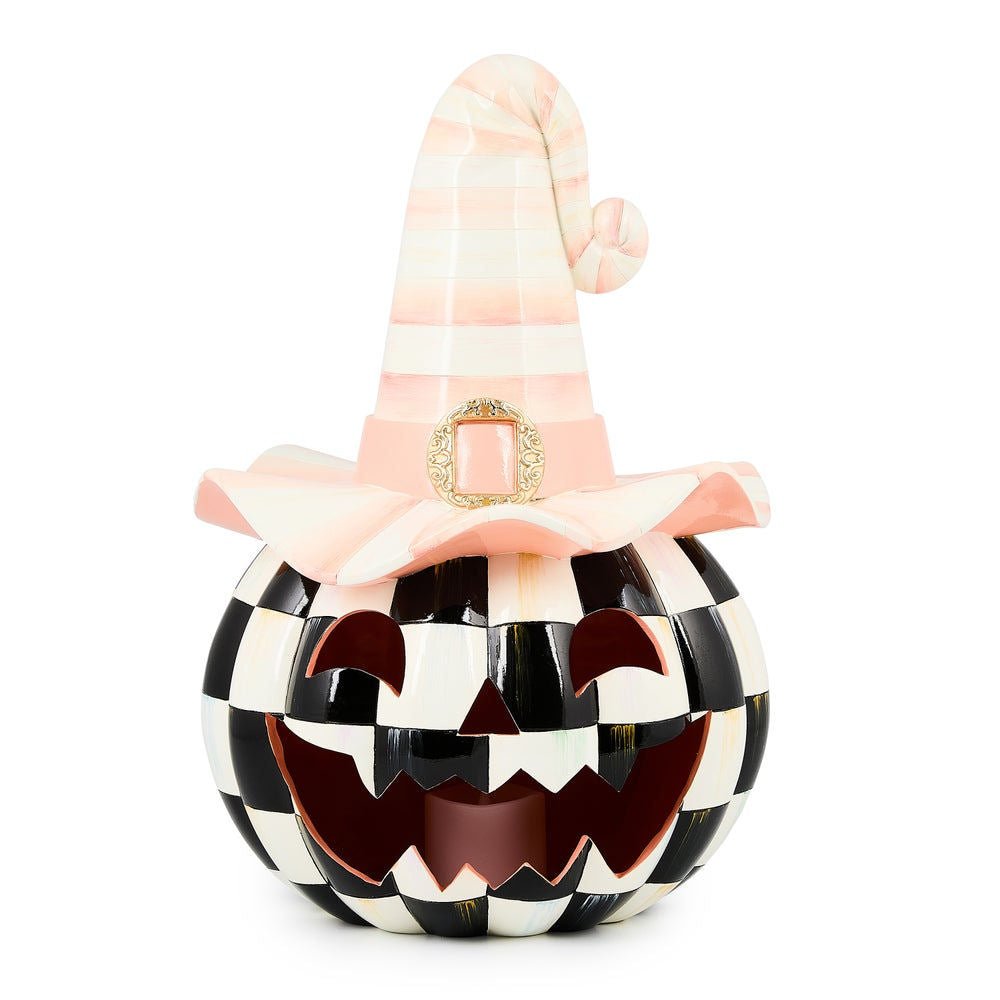 Rosy Happy Jack Illuminated Pumpkin by MacKenzie - Childs - 45cm tall - |VESIMI Design|