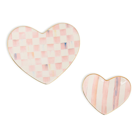 Rosy Heart Trinket Dishes, Set of 2 MacKenzie-Childs