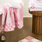 Rosy Stripe Bath Towel MacKenzie-Childs