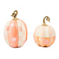 Rosy Stripe Flower Power Pumpkin